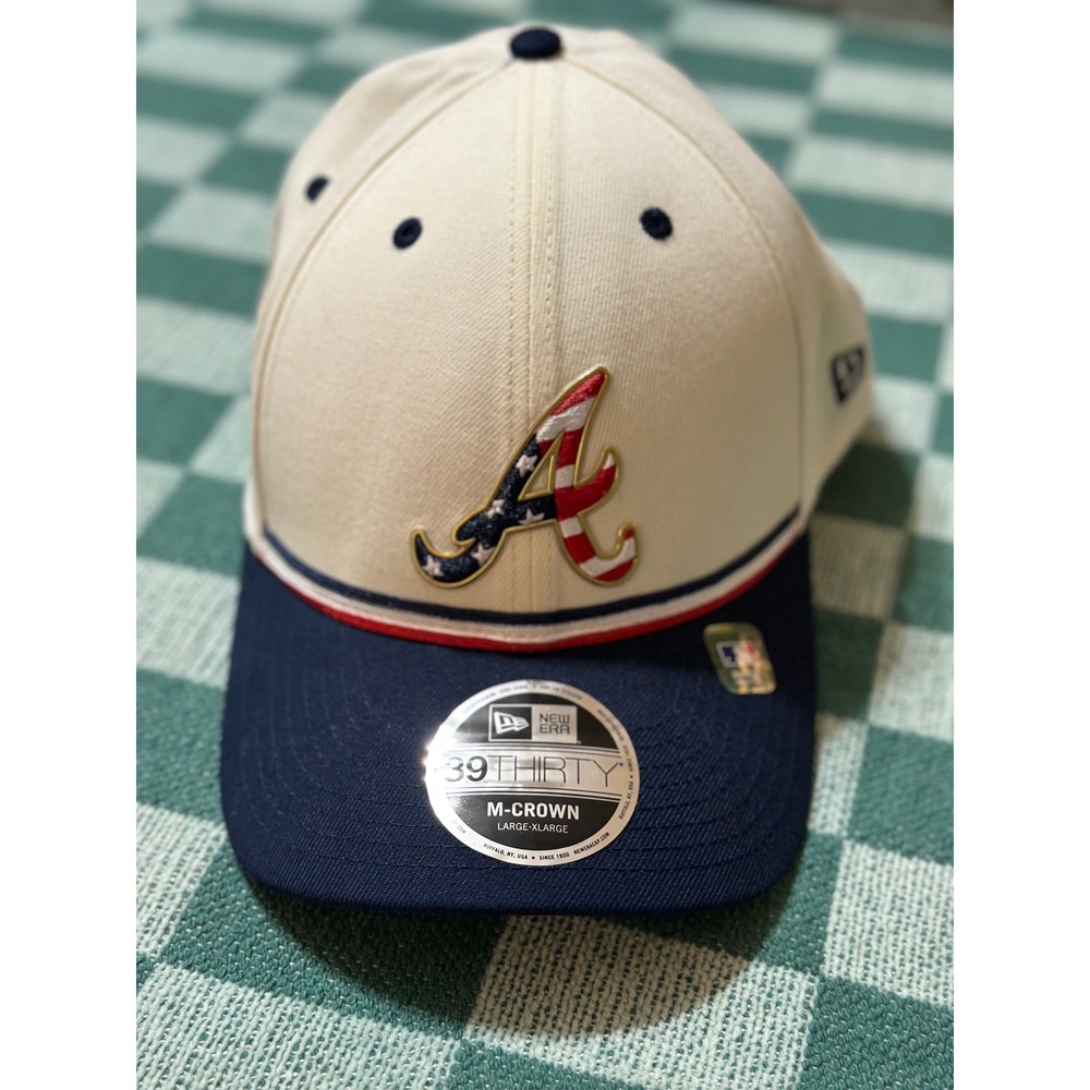 NWT New Era Atlanta Braves 4th of July Flex Hat Size Large/X-Large